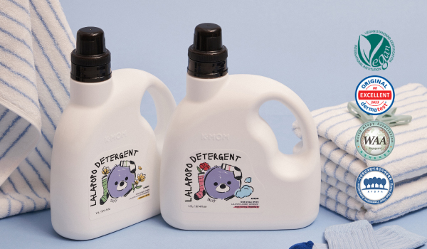 Nước giặt thuần chay K-mom Lalapopo Hàn Quốc hương mộc lan chai 1700ml