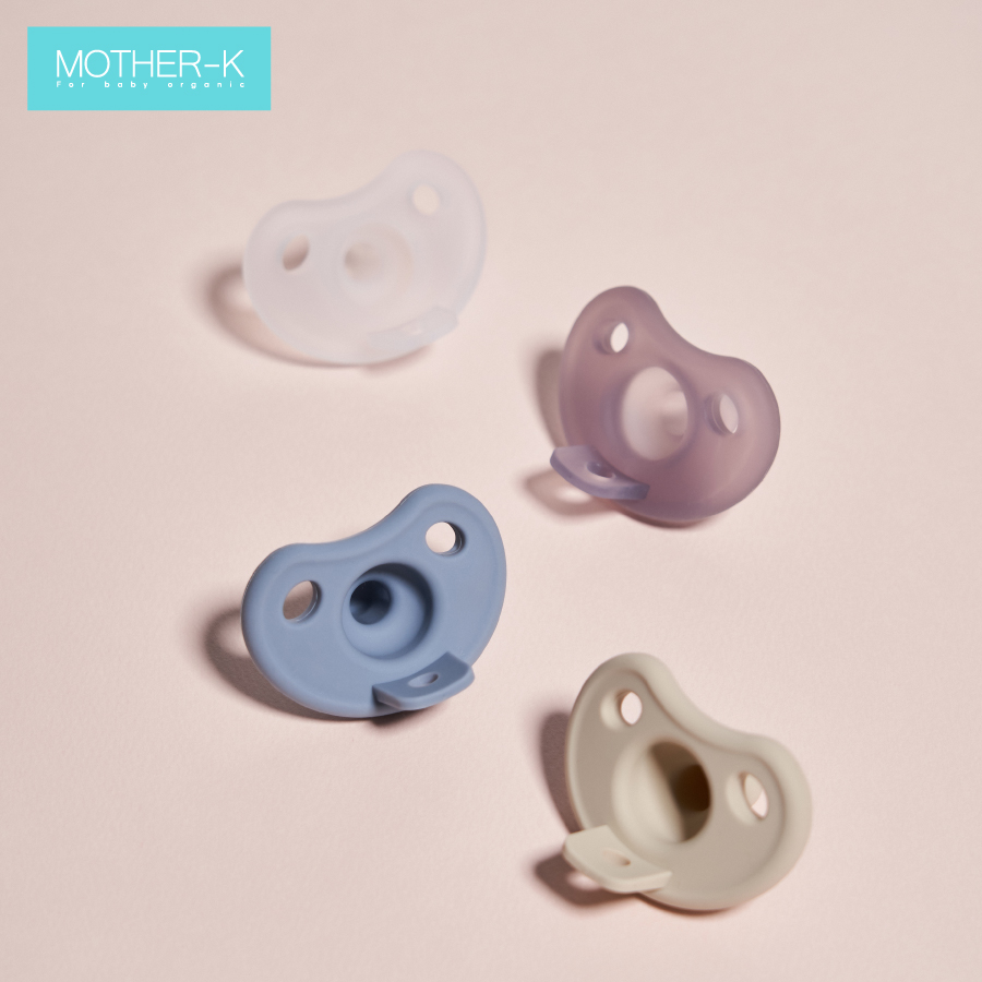 Ti giả Silicone nguyên khối Mother-K kèm hộp đựng 0m+ (be)