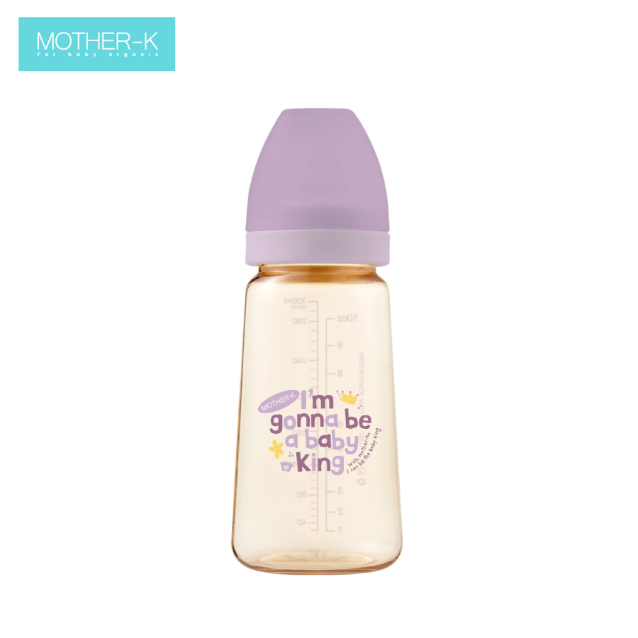 Bình sữa PPSU Hàn Quốc Mother-K - 280ml (Bebe Tím)